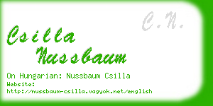 csilla nussbaum business card